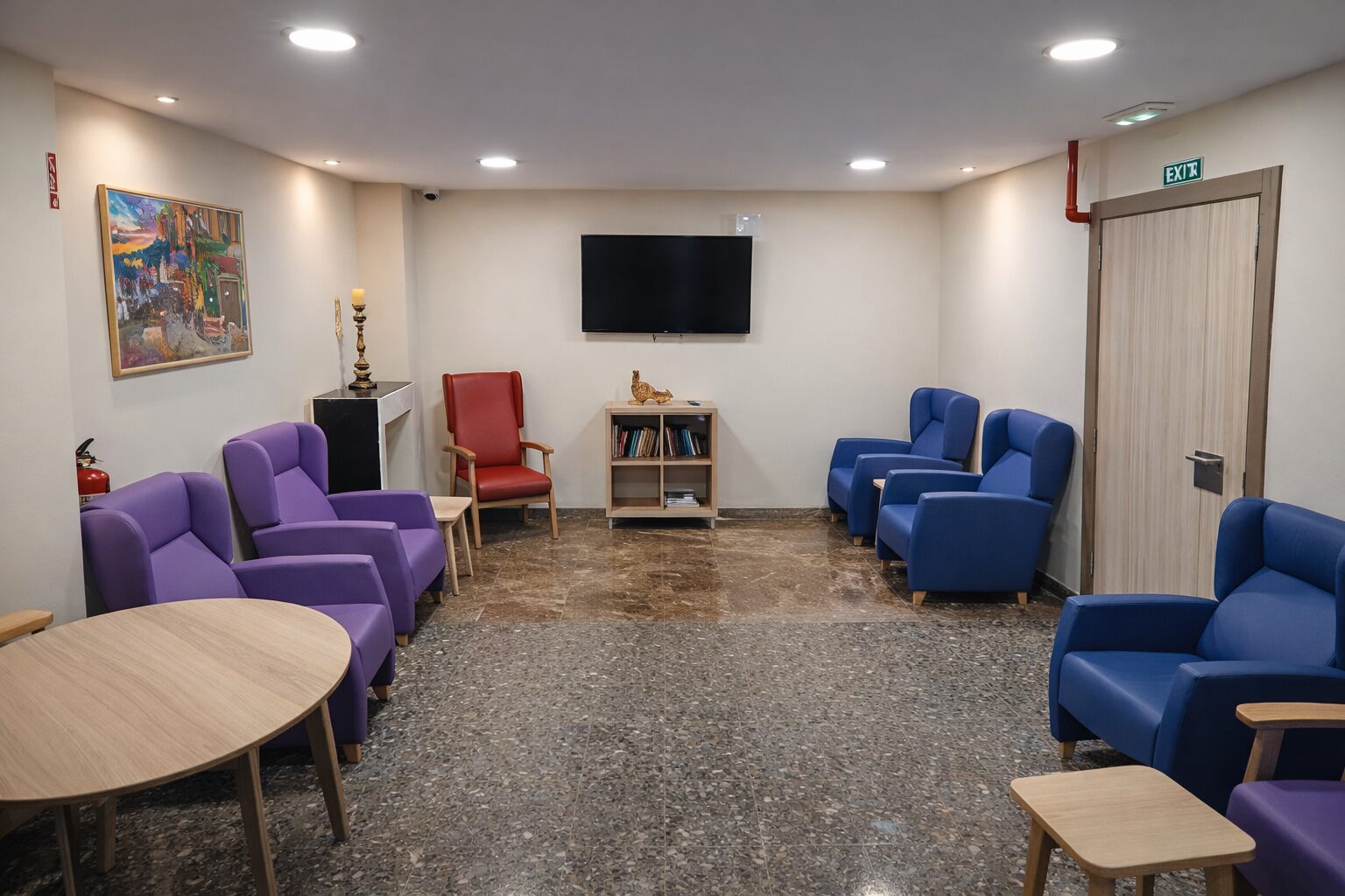 Zonas comunes residencia para mayores en el centro Oviedo